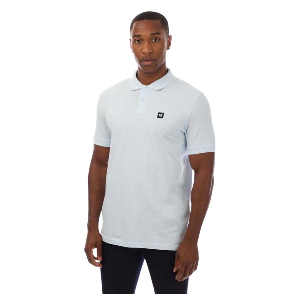 Weekend Offender Mens Barnum Short-Sleeved Polo Shirt / Sky Blue